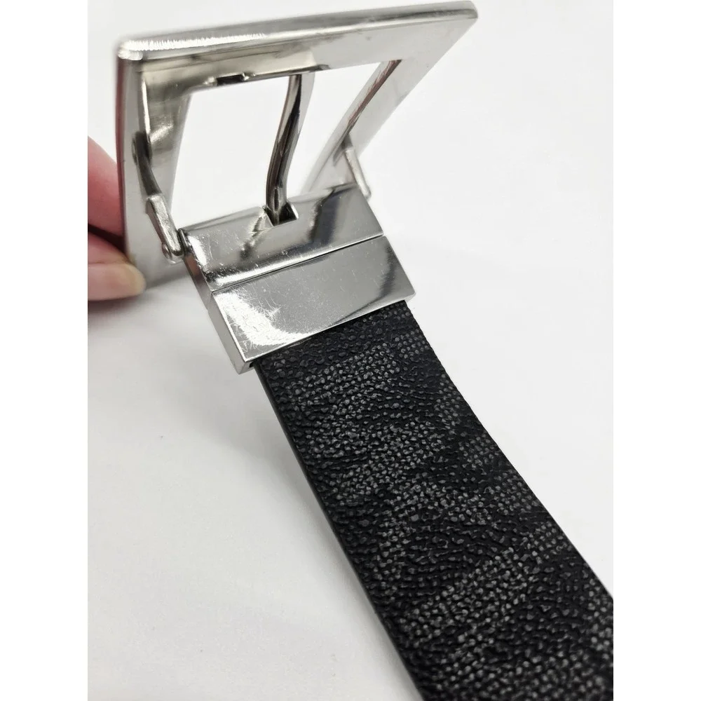 Michael Kors MK Logo Reversible Belt Brown / Black‎ Women's Signature Logo S/M